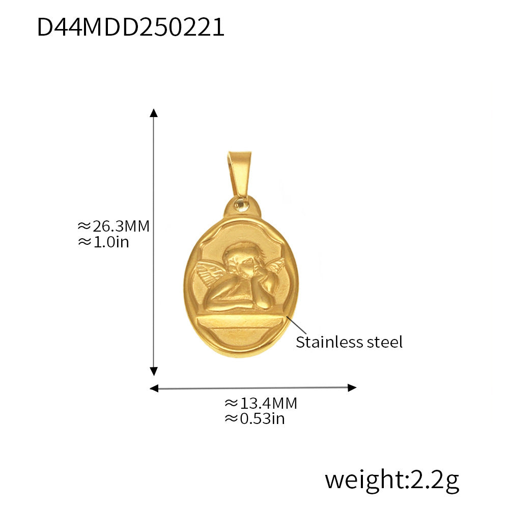 99 Fashion DIY Pendant Accessories Collection Internet celebrity Stainless Steel 18K Real Gold Necklace Jewelry Wholesale