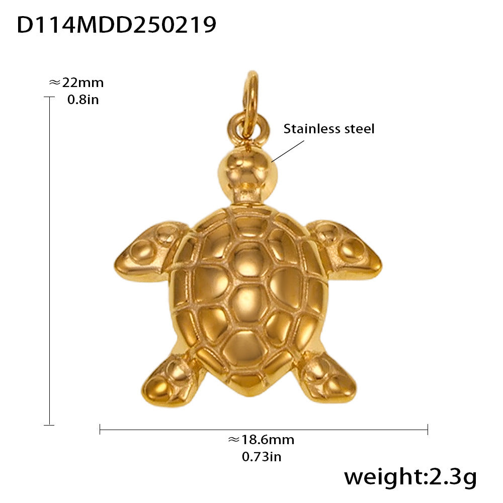 Fashion OL style personalized stainless steel pendant plated with 18k real gold cross-border exclusive for wholesale by popular manufacturers