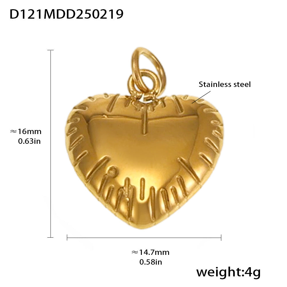 Fashion OL style personalized stainless steel pendant plated with 18k real gold cross-border exclusive for wholesale by popular manufacturers