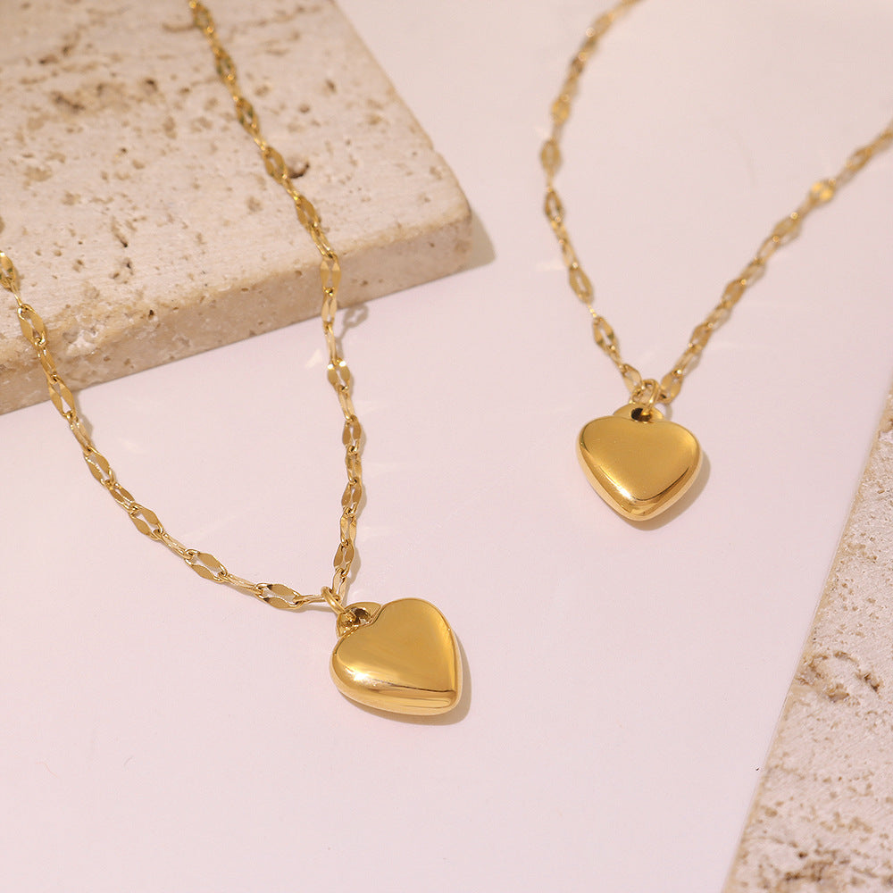 Pastoral Xiaoxiangfeng Fashion Versatile Peach Heart Love Pendant Bracelet Campus Girl Heart Small Fresh Jewelry 99