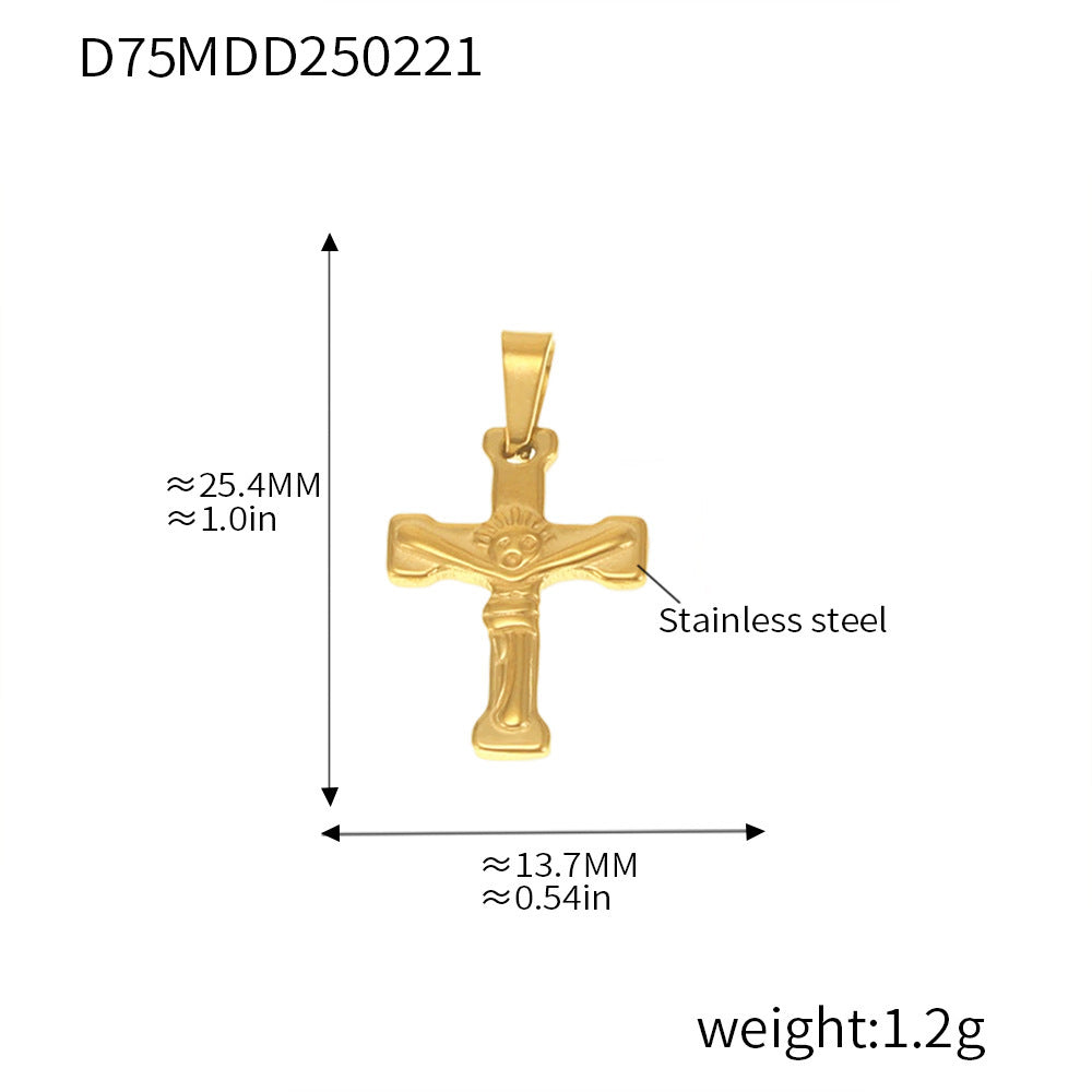 99 Fashion DIY Pendant Accessories Collection Internet celebrity Stainless Steel 18K Real Gold Necklace Jewelry Wholesale