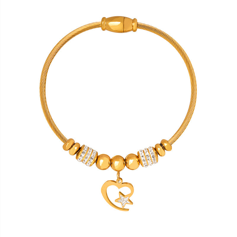 Personality a variety of pendant shapes optional bracelet light luxury style does not fade retro temperament pendant bracelet wholesale 99