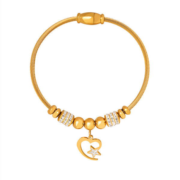 Personality a variety of pendant shapes optional bracelet light luxury style does not fade retro temperament pendant bracelet wholesale 99