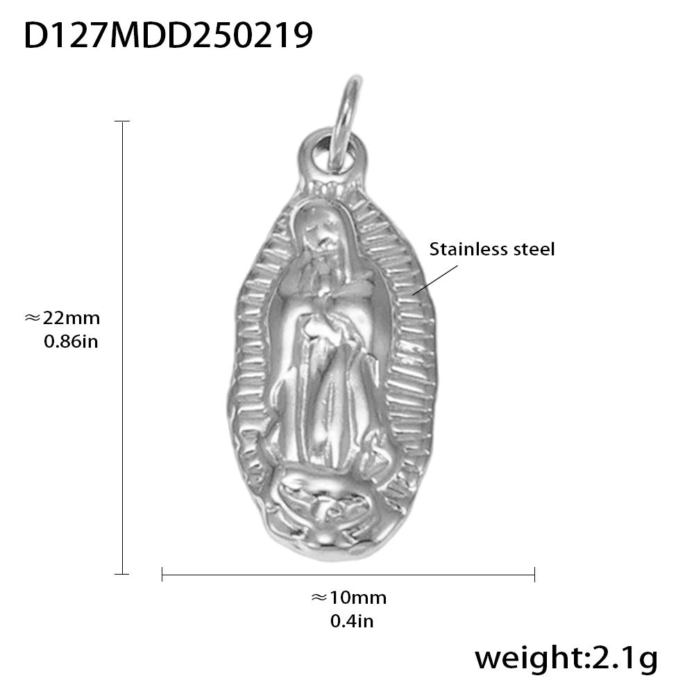 Fashion OL style personalized stainless steel pendant plated with 18k real gold cross-border exclusive for wholesale by popular manufacturers