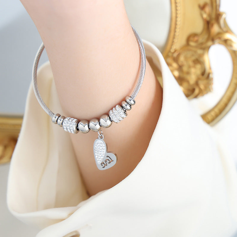 Personality a variety of pendant shapes optional bracelet light luxury style does not fade retro temperament pendant bracelet wholesale 99