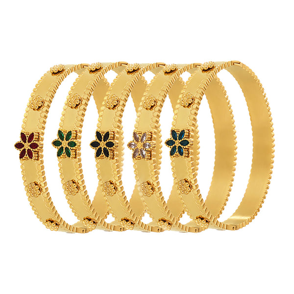 Christmas snowflake zircon buckle bracelet jewelry stainless steel plated 18K real gold pp