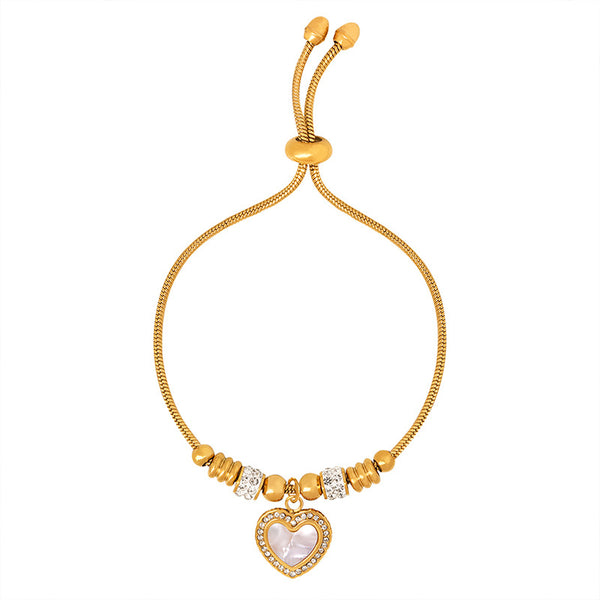 Titanium steel electroplated gold 18k does not fade, personalized exaggeration, eye pendant, bracelet, women's wholesale jewelry