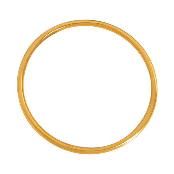 Simple niche design Titanium steel gold-plated plain ring ring bracelet Versatile jewelry women's bracelet 99