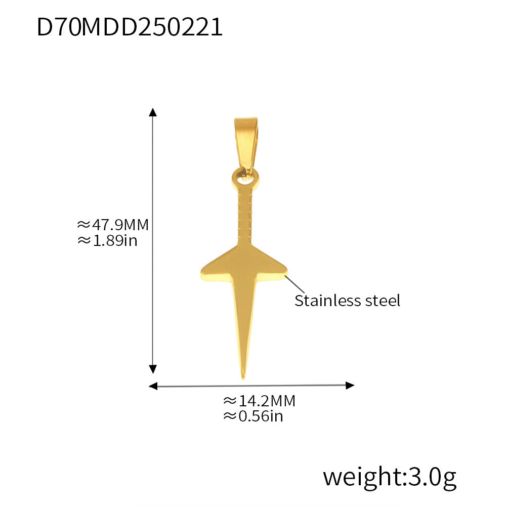 99 Fashion DIY Pendant Accessories Collection Internet celebrity Stainless Steel 18K Real Gold Necklace Jewelry Wholesale