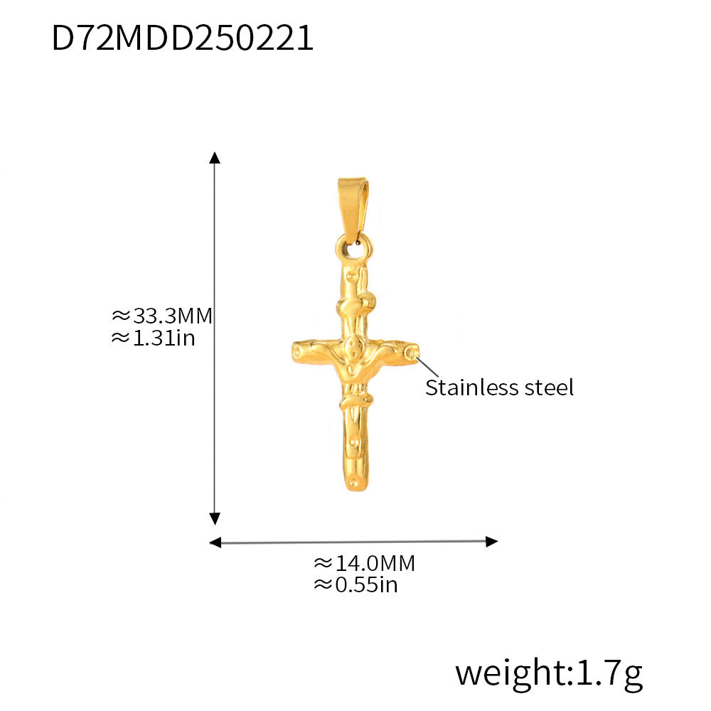 99 Fashion DIY Pendant Accessories Collection Internet celebrity Stainless Steel 18K Real Gold Necklace Jewelry Wholesale