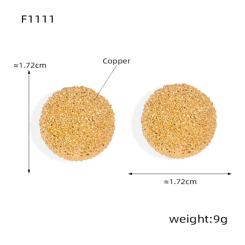 New personalized niche design copper material square geometric earrings fashion simple earrings jewelry women wholesale