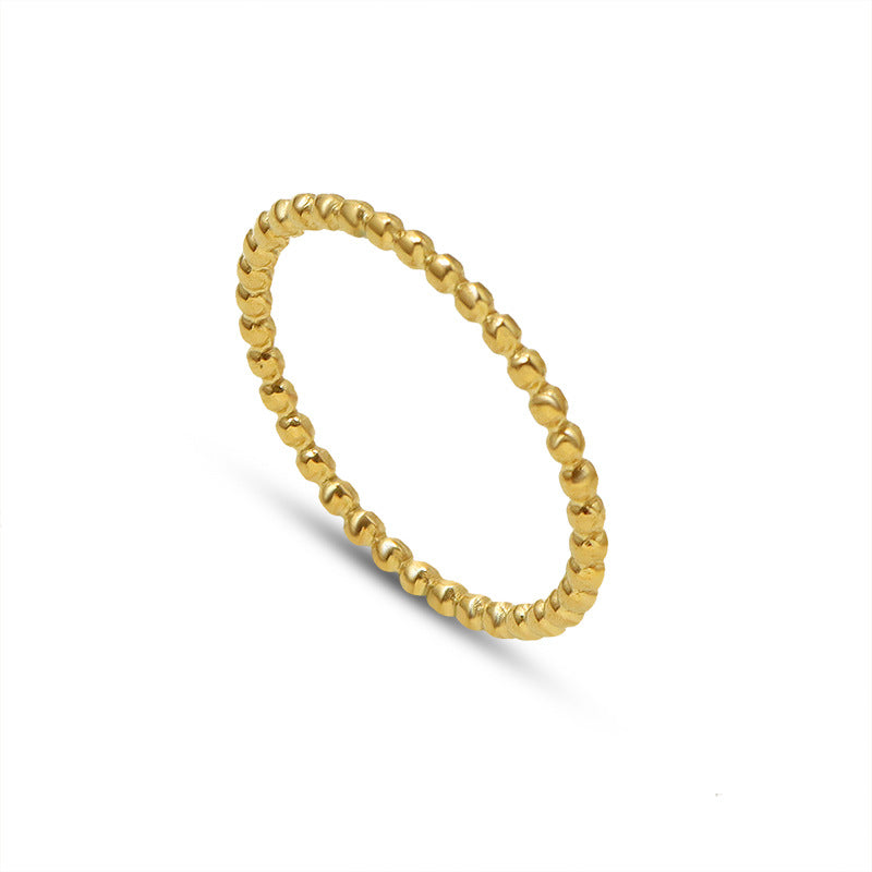 Index finger ring Osteotrope ring Titanium steel 18k gold ring Tail ring Couple ring A18399