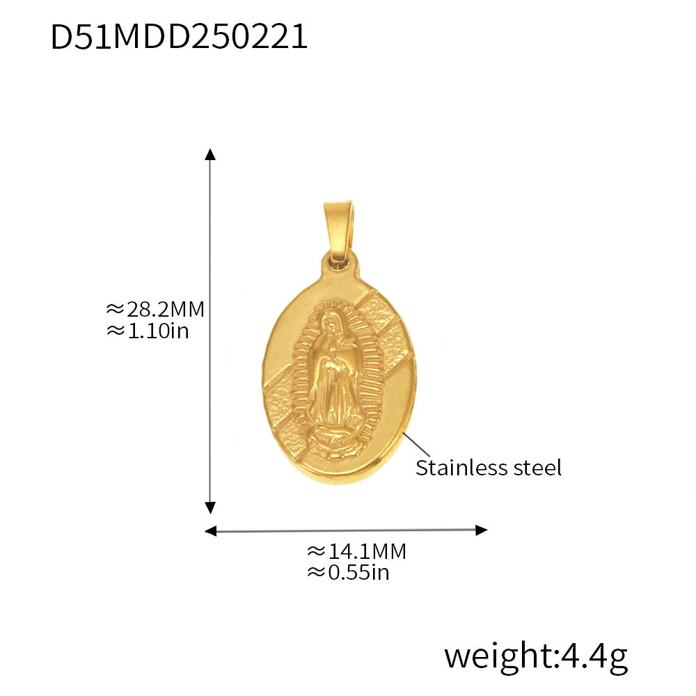 99 Fashion DIY Pendant Accessories Collection Internet celebrity Stainless Steel 18K Real Gold Necklace Jewelry Wholesale