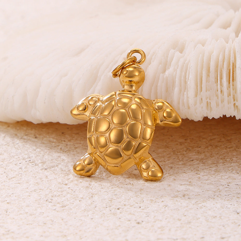 Fashion OL style personalized stainless steel pendant plated with 18k real gold cross-border exclusive for wholesale by popular manufacturers