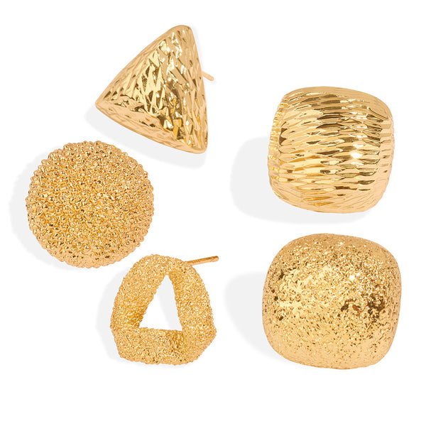 New personalized niche design copper material square geometric earrings fashion simple earrings jewelry women wholesale