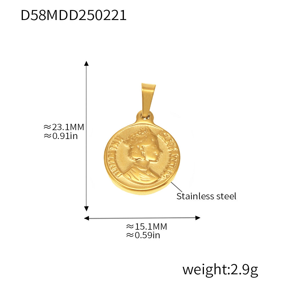 99 Fashion DIY Pendant Accessories Collection Internet celebrity Stainless Steel 18K Real Gold Necklace Jewelry Wholesale
