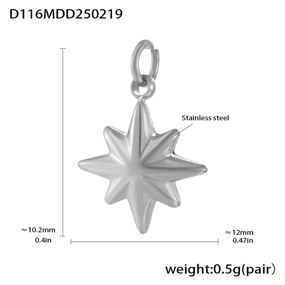 Fashion OL style personalized stainless steel pendant plated with 18k real gold cross-border exclusive for wholesale by popular manufacturers