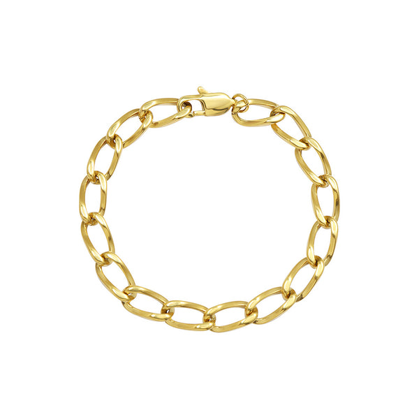 Hot niche bracelet 18k gold bracelet geometric bracelet thick chain design titanium steel bracelet pp