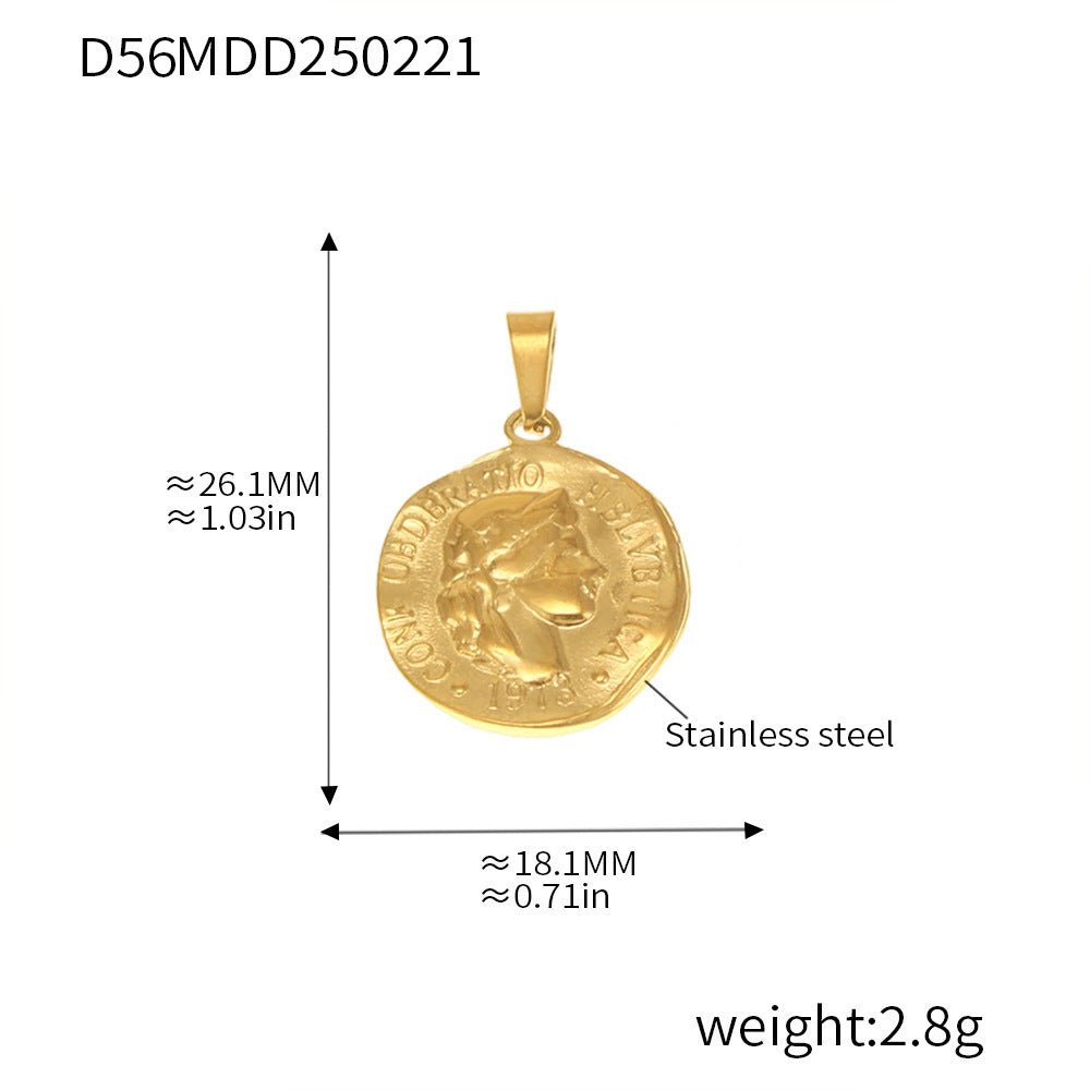 99 Fashion DIY Pendant Accessories Collection Internet celebrity Stainless Steel 18K Real Gold Necklace Jewelry Wholesale