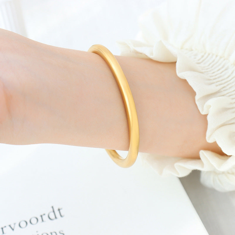 Ingenuity Inheritance Guochao Bracelet Women's Wedding Jewelry Gift 18K Gold Bracelet Titanium Steel Gold Plated Bracelet 99