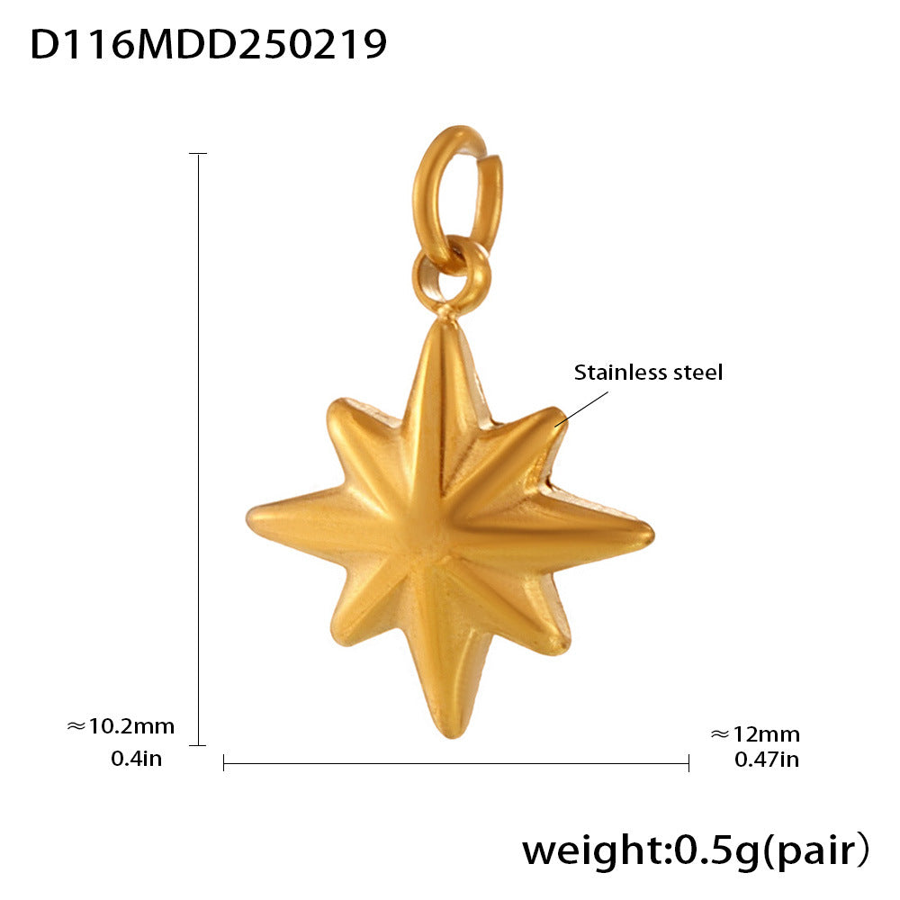Fashion OL style personalized stainless steel pendant plated with 18k real gold cross-border exclusive for wholesale by popular manufacturers