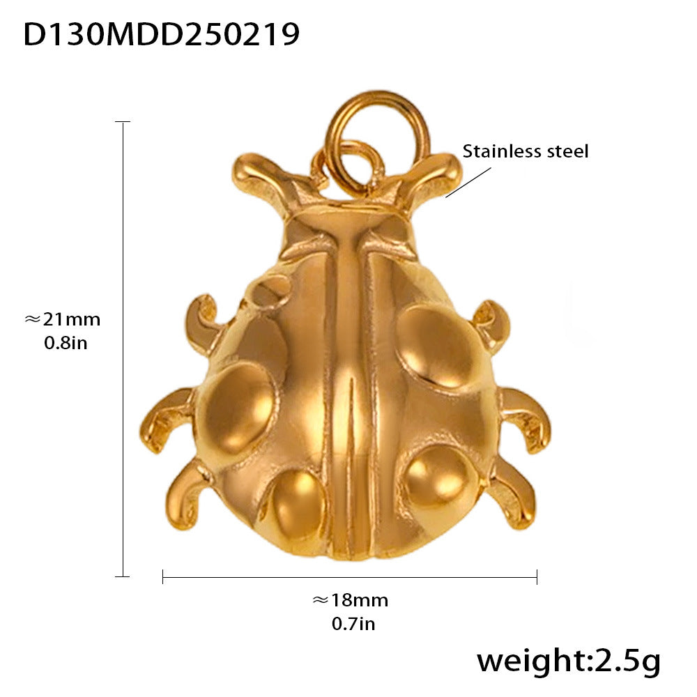 Fashion OL style personalized stainless steel pendant plated with 18k real gold cross-border exclusive for wholesale by popular manufacturers