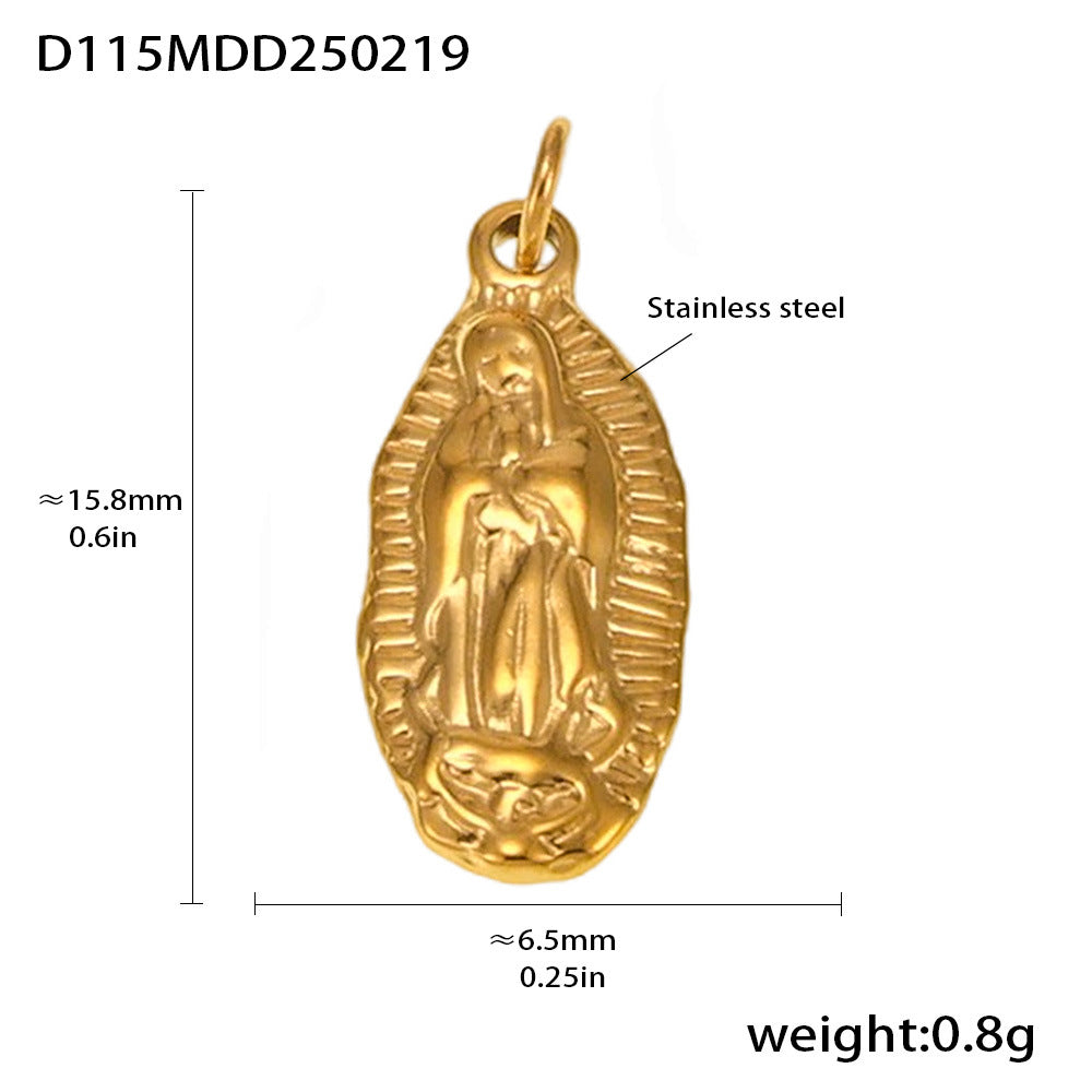Fashion OL style personalized stainless steel pendant plated with 18k real gold cross-border exclusive for wholesale by popular manufacturers