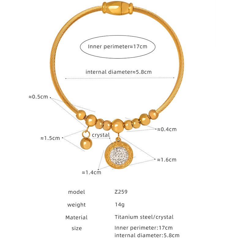 Personality a variety of pendant shapes optional bracelet light luxury style does not fade retro temperament pendant bracelet wholesale 99