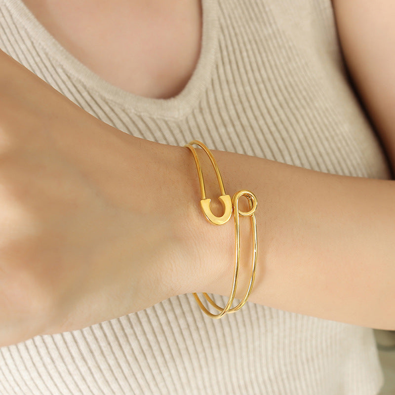 Autumn and winter pin opening adjustable bracelet bracelet ring women's ring jewelry set Z206-A12699