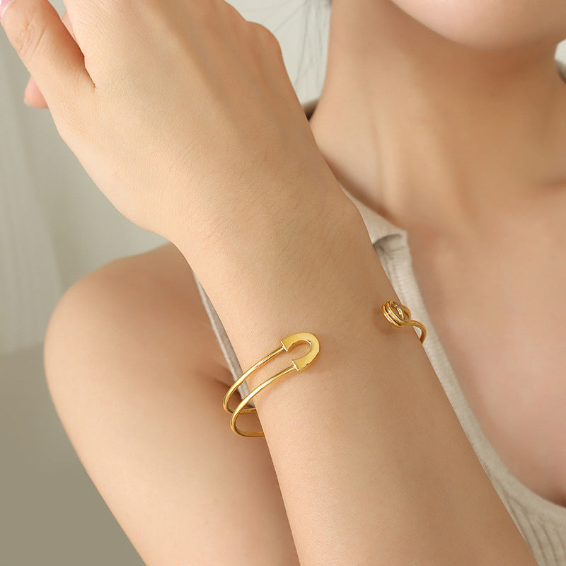 Autumn and winter pin opening adjustable bracelet bracelet ring women's ring jewelry set Z206-A12699