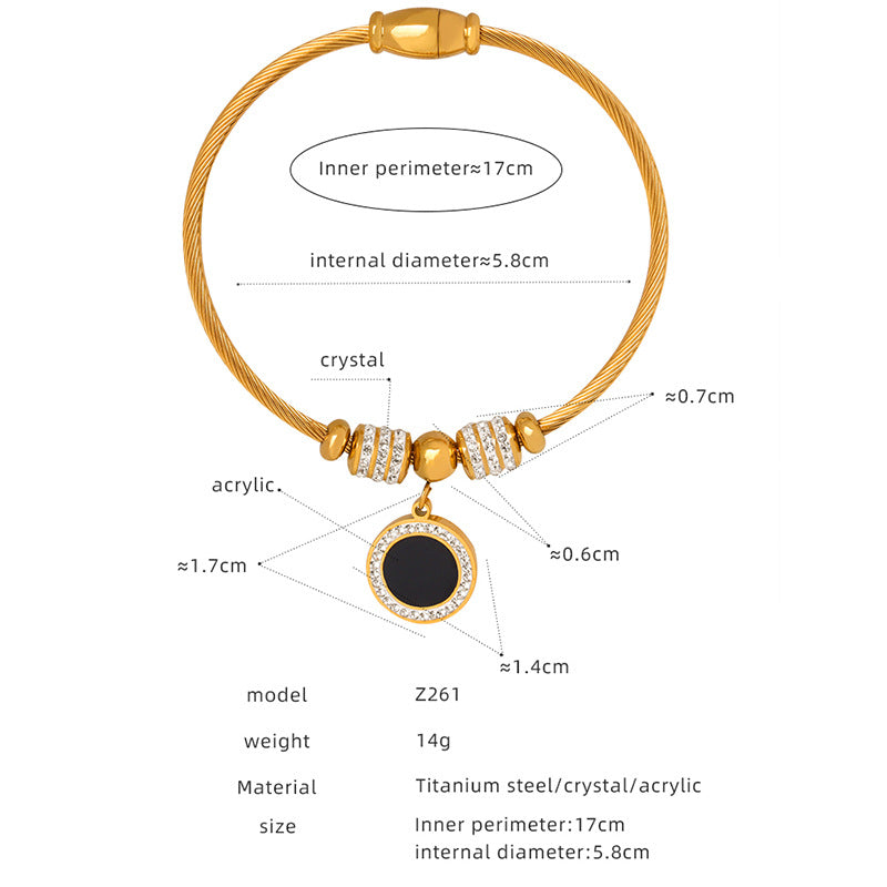 Personality a variety of pendant shapes optional bracelet light luxury style does not fade retro temperament pendant bracelet wholesale 99
