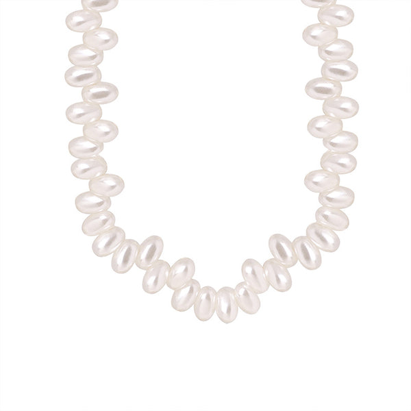 Cold wind niche highlight imitation pearl chain gentle wind necklace versatile sweet elegant jewelry women