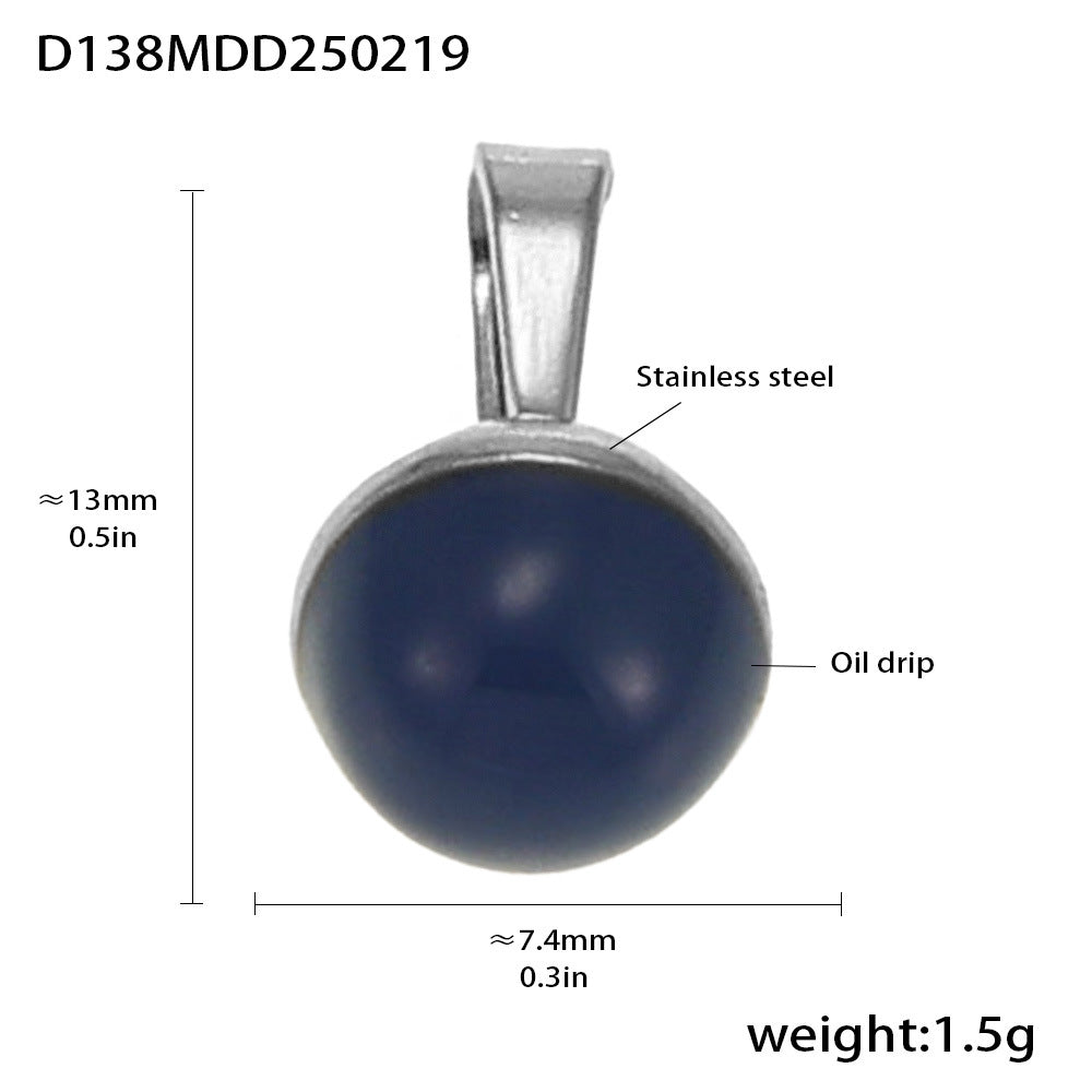 Fashion OL style personalized stainless steel pendant plated with 18k real gold cross-border exclusive for wholesale by popular manufacturers