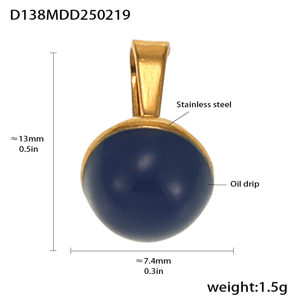 Fashion OL style personalized stainless steel pendant plated with 18k real gold cross-border exclusive for wholesale by popular manufacturers