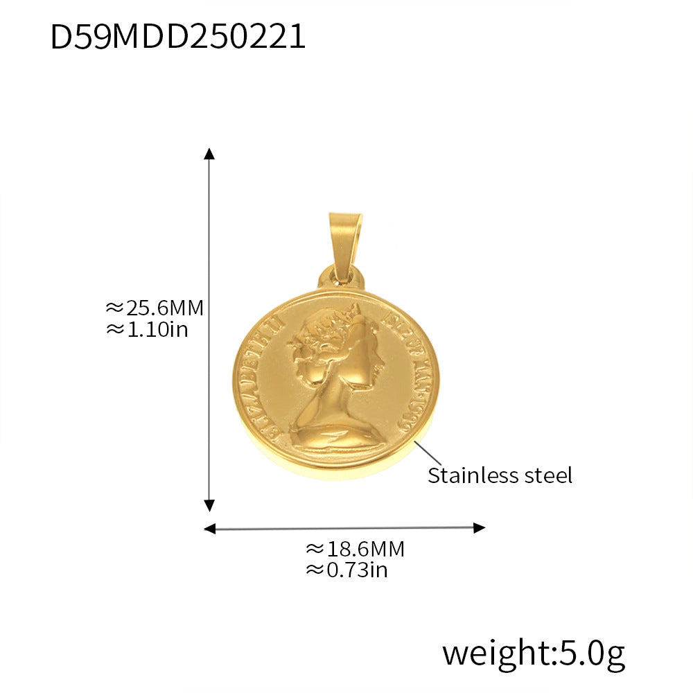 99 Fashion DIY Pendant Accessories Collection Internet celebrity Stainless Steel 18K Real Gold Necklace Jewelry Wholesale