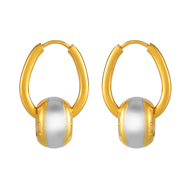 Stainless steel LOVE room gold texture brushed color-preserving earrings fashion commuter earrings women's jewelry wholesale