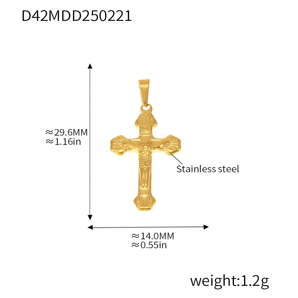 99 Fashion DIY Pendant Accessories Collection Internet celebrity Stainless Steel 18K Real Gold Necklace Jewelry Wholesale