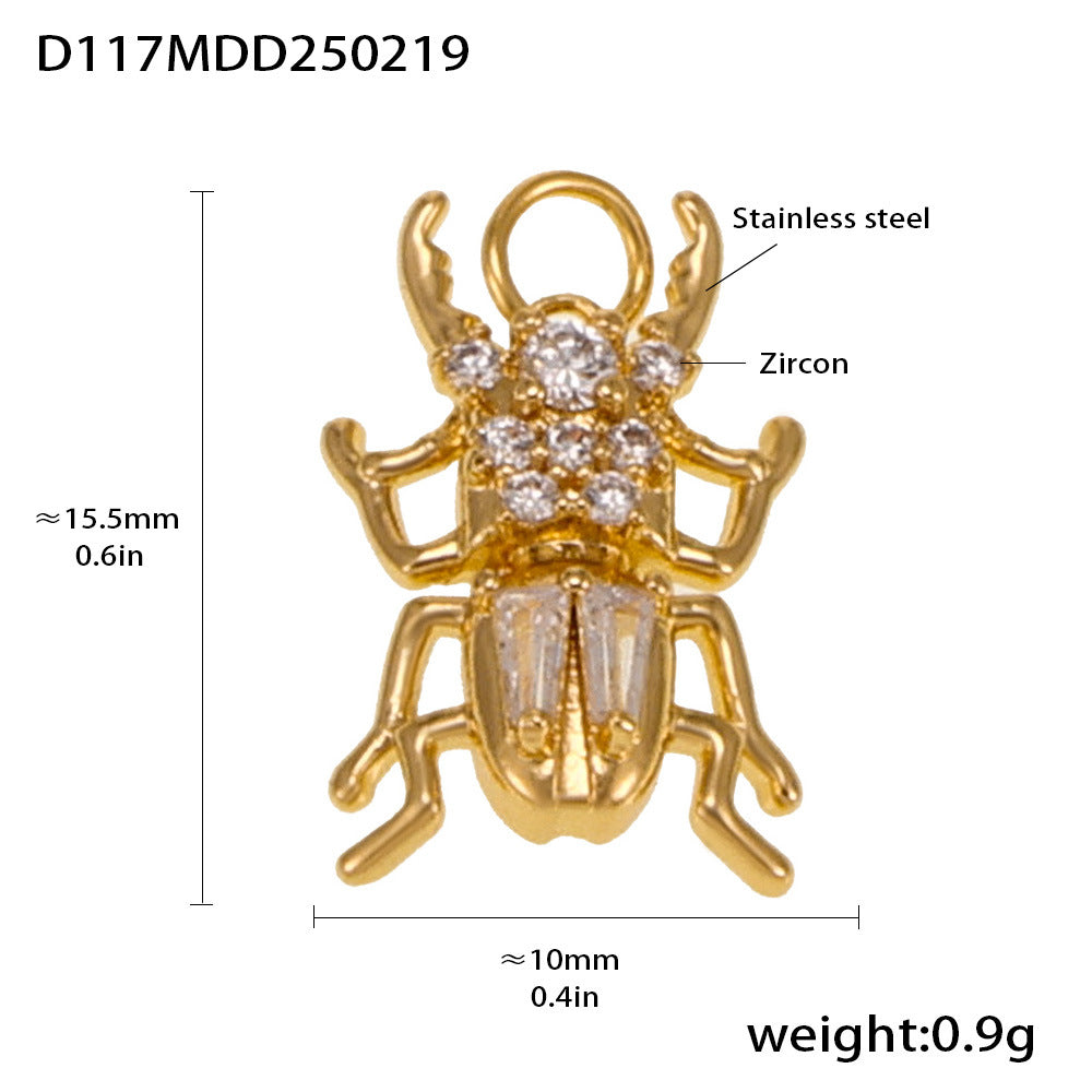 Fashion OL style personalized stainless steel pendant plated with 18k real gold cross-border exclusive for wholesale by popular manufacturers