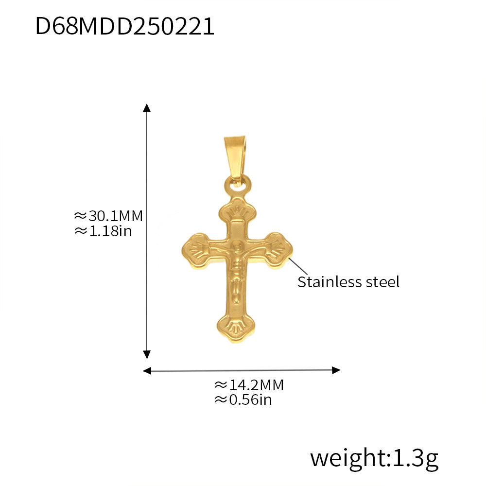 99 Fashion DIY Pendant Accessories Collection Internet celebrity Stainless Steel 18K Real Gold Necklace Jewelry Wholesale