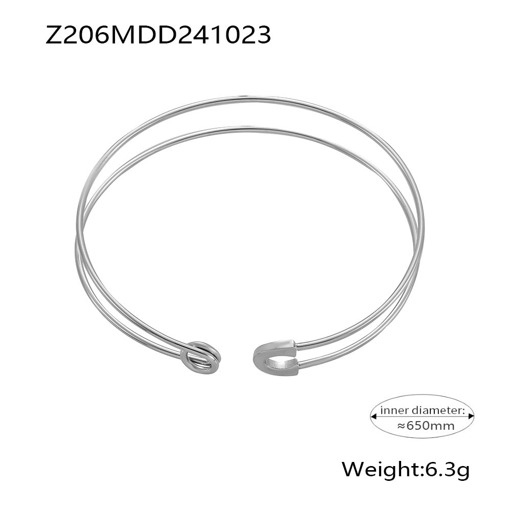 Autumn and winter pin opening adjustable bracelet bracelet ring women's ring jewelry set Z206-A12699