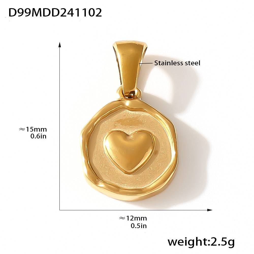 Fashion Trend DIY Jewelry Pendant Accessories Natural Geometric Elements Furnace Vacuum Electroplating 18K Real Gold