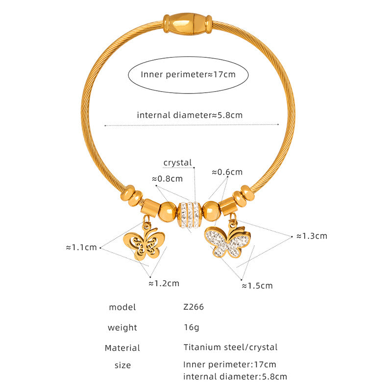 Personality a variety of pendant shapes optional bracelet light luxury style does not fade retro temperament pendant bracelet wholesale 99
