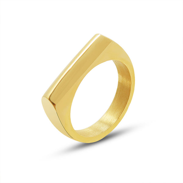 Cold wind retro niche design irregular geometric ring trendy metal hand jewelry A280