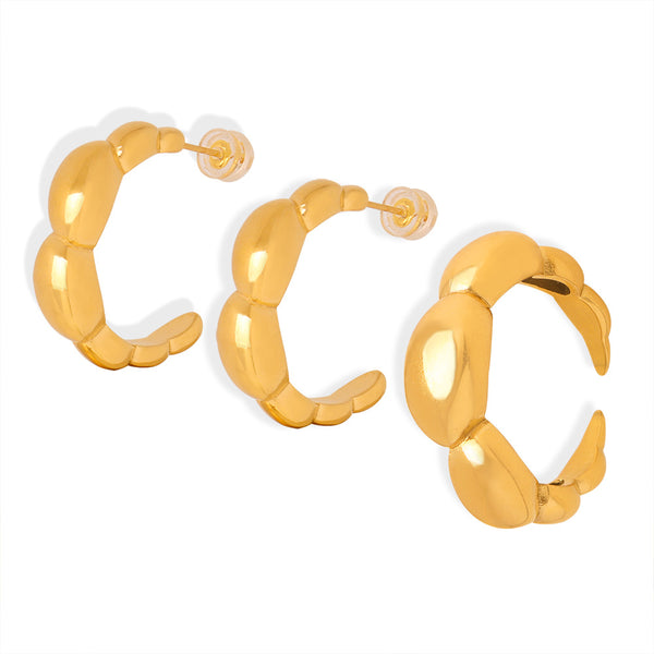 New European and American cold wind temperament niche design high sense versatile titanium steel ring does not fade jewelry women pp