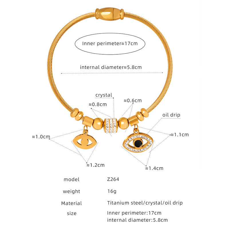 Personality a variety of pendant shapes optional bracelet light luxury style does not fade retro temperament pendant bracelet wholesale 99