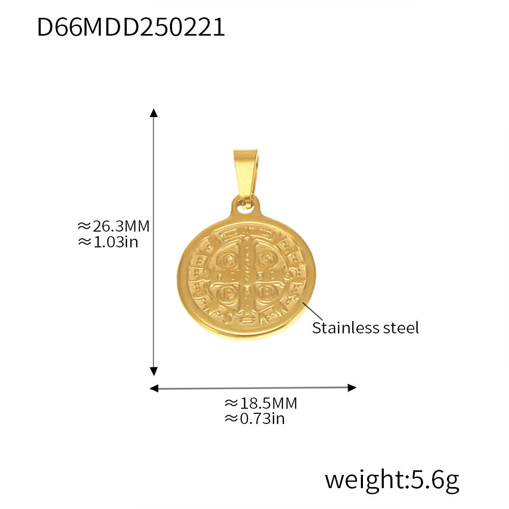 99 Fashion DIY Pendant Accessories Collection Internet celebrity Stainless Steel 18K Real Gold Necklace Jewelry Wholesale