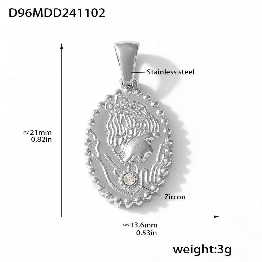 Fashion Trend DIY Jewelry Pendant Accessories Natural Geometric Elements Furnace Vacuum Electroplating 18K Real Gold