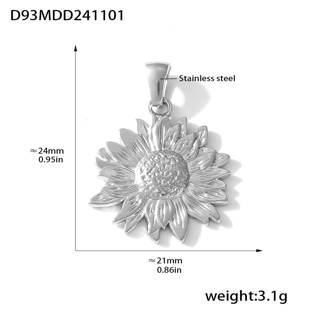 Fashion Trend DIY Jewelry Pendant Accessories Natural Geometric Elements Furnace Vacuum Electroplating 18K Real Gold