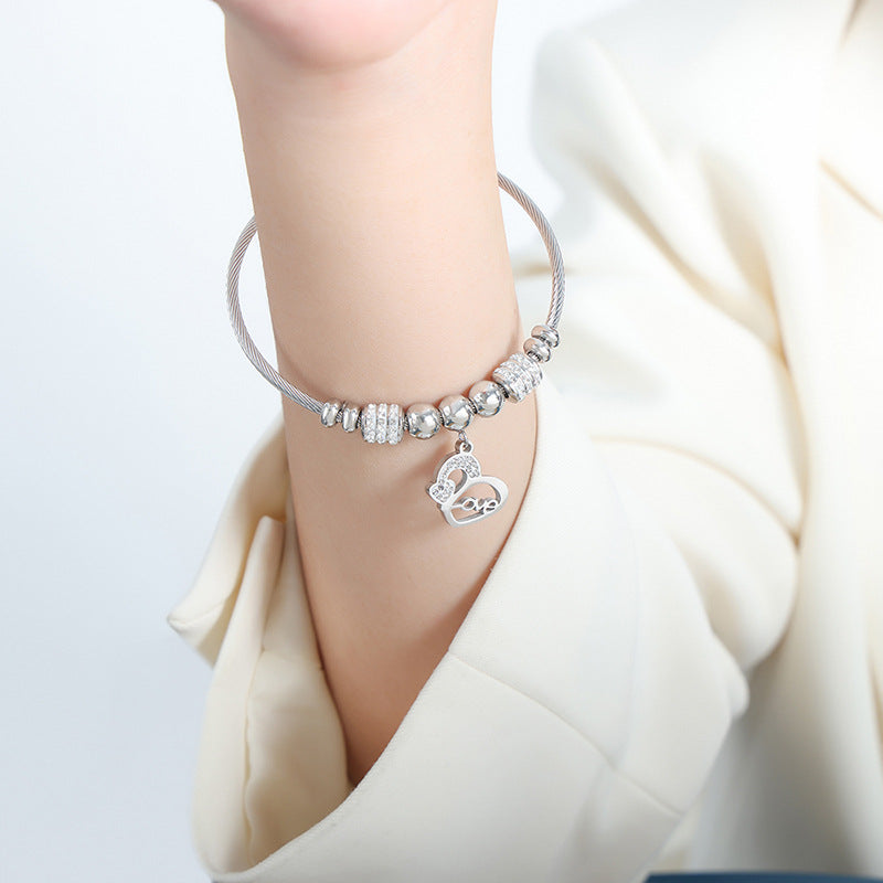 Personality a variety of pendant shapes optional bracelet light luxury style does not fade retro temperament pendant bracelet wholesale 99
