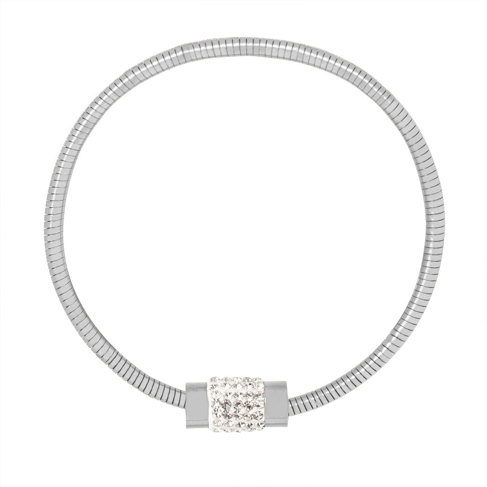 Titanium steel electroplated 18k gold non-fading pendant bracelet female, new retro heart-shaped pendant bracelet wholesale pp
